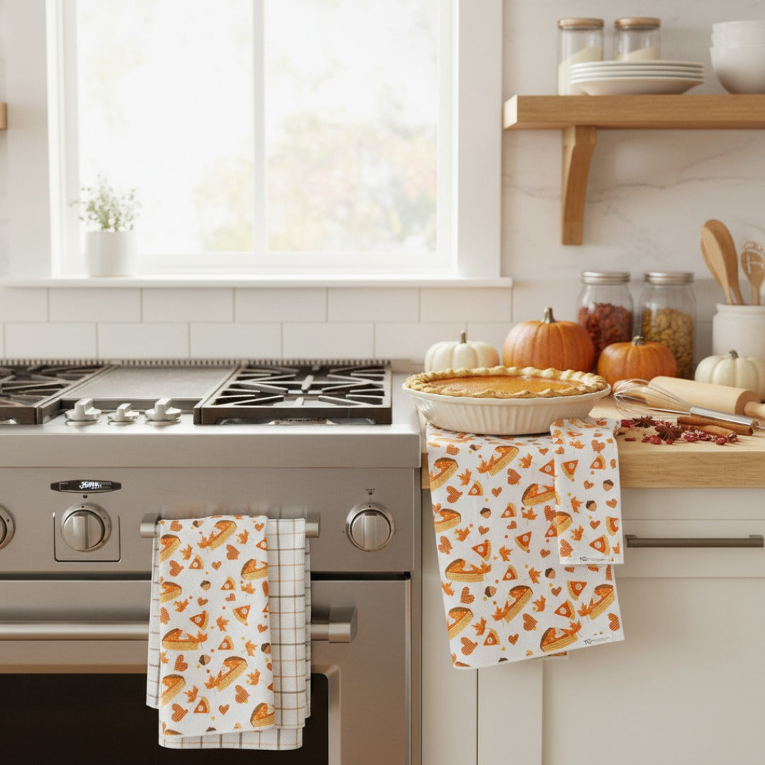 Pie Time | Waffle Weave Microfiber Towels Kitchen & Bath Hand Towels Reversible Hand Towel | Towel Collective | Cody, WY