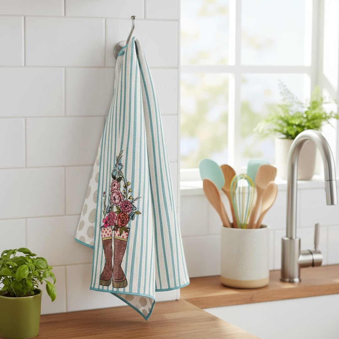 AK Life | Waffle Weave Microfiber Towels Kitchen & Bath Hand Towels Reversible Hand Towel | Towel Collective | Cody, WY