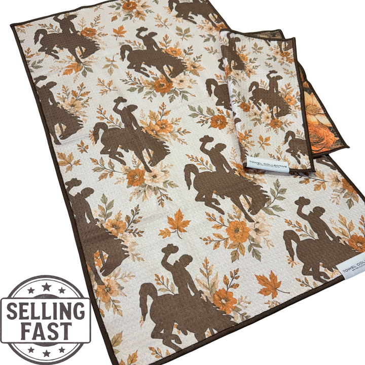Bucking Fall | Waffle Weave Microfiber Towels Kitchen & Bath