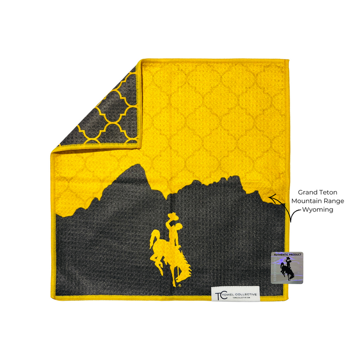 Home of the Brown & Gold | Waffle Weave Microfiber Towels Kitchen & Bath Hand Towels Reversible Hand Towel | Towel Collective | Cody, WY