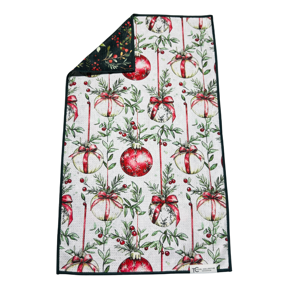 Berries & Bulbs | Waffle Weave Microfiber Towels Kitchen & Bath - Hand Towel Hand Towels Reversible Hand Towel | Towel Collective | Cody, WY