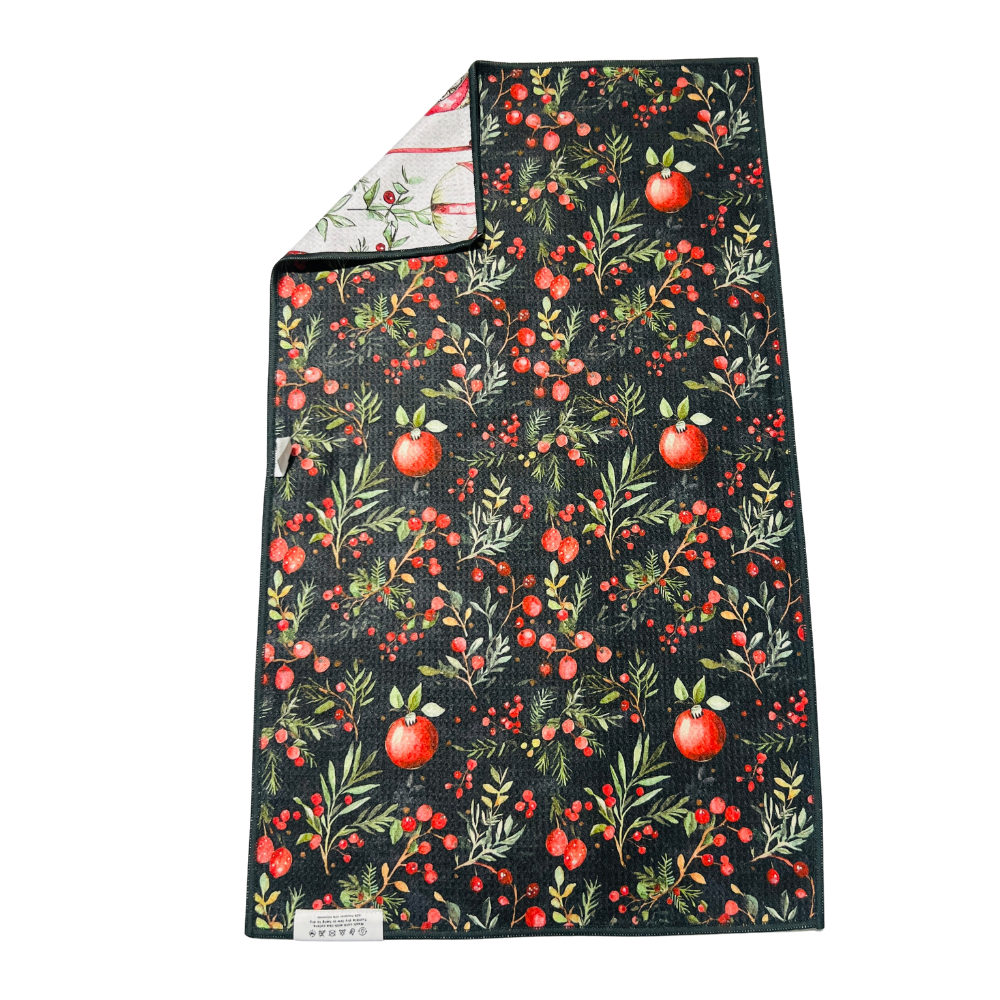Berries & Bulbs | Waffle Weave Microfiber Towels Kitchen & Bath Hand Towels Reversible Hand Towel | Towel Collective | Cody, WY