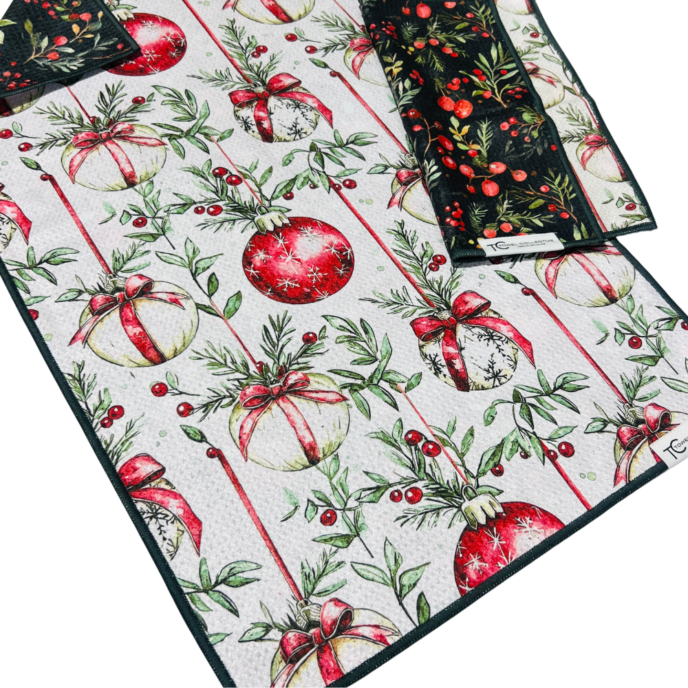 Berries & Bulbs | Waffle Weave Microfiber Towels Kitchen & Bath Hand Towels Reversible Hand Towel | Towel Collective | Cody, WY