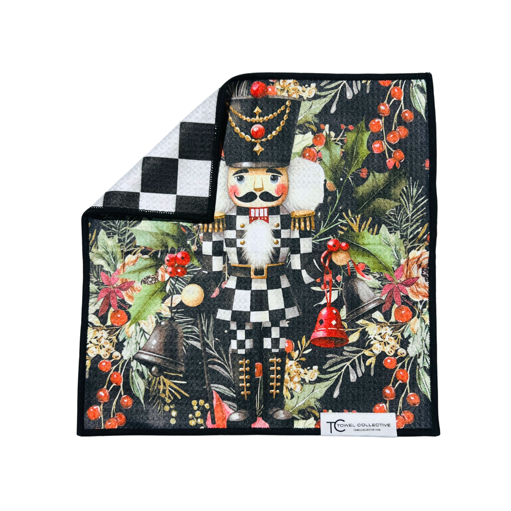 Give em' a Crack | Waffle Weave Microfiber Towels Kitchen & Bath Hand Towels Reversible Hand Towel | Towel Collective | Cody, WY