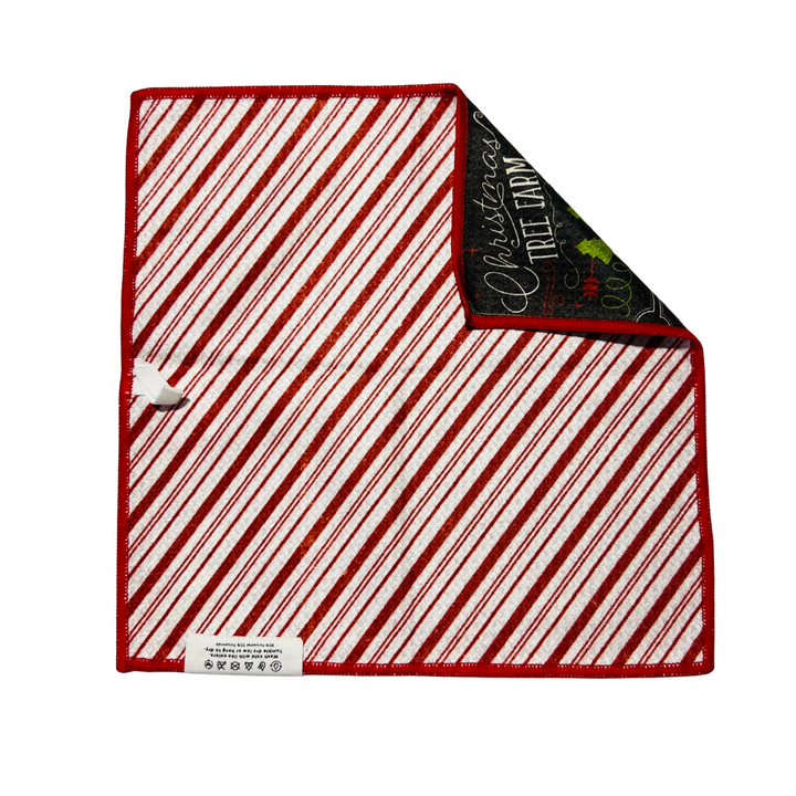 Festive Chalkboard | Waffle Weave Microfiber Towels Kitchen & Bath Hand Towels Reversible Hand Towel | Towel Collective | Cody, WY