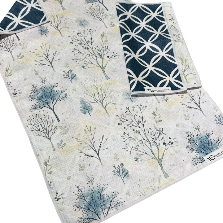 Snowdrift | Waffle Weave Microfiber Towels Kitchen & Bath Hand Towels Reversible Hand Towel | Towel Collective | Cody, WY