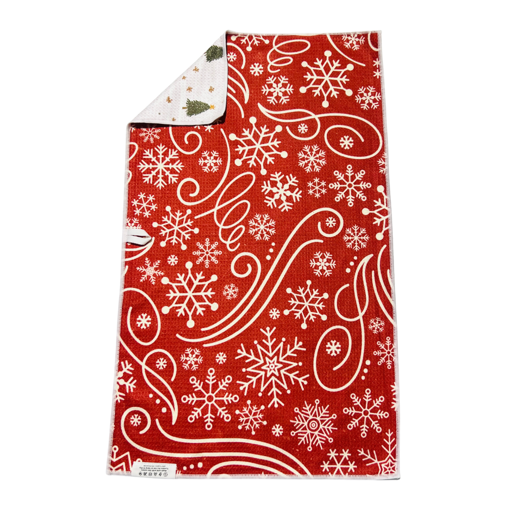 Going on a Tree Hunt | Waffle Weave Microfiber Towels Kitchen & Bath Hand Towels Reversible Hand Towel | Towel Collective | Cody, WY