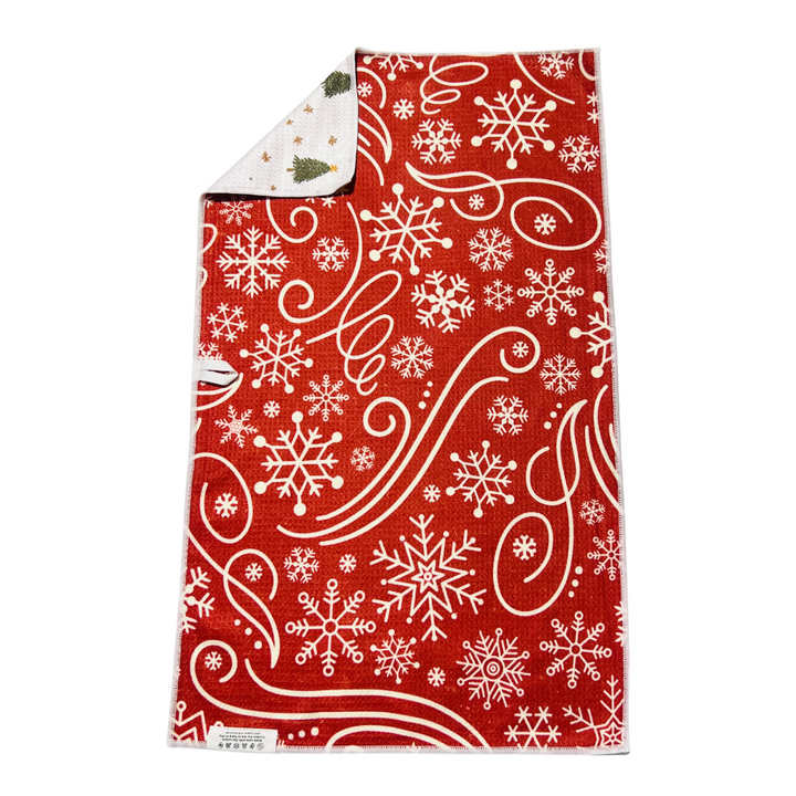 Going on a Tree Hunt | Waffle Weave Microfiber Towels Kitchen & Bath Hand Towels Reversible Hand Towel | Towel Collective | Cody, WY