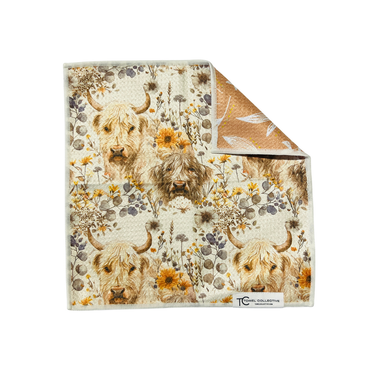 Highland Fall | Waffle Weave Microfiber Towels Kitchen & Bath Hand Towels Reversible Hand Towel | Towel Collective | Cody, WY