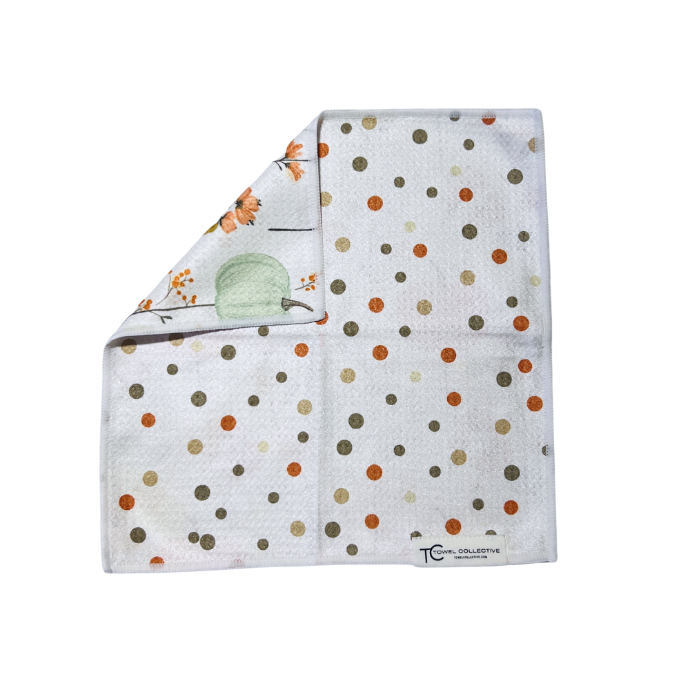 Pastel Pumpkin | Waffle Weave Microfiber Towels Kitchen & Bath Hand Towels Reversible Hand Towel | Towel Collective | Cody, WY