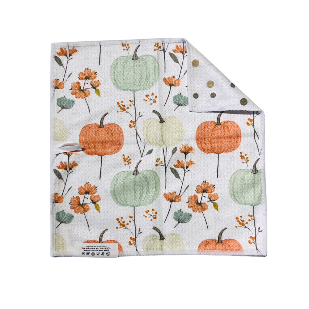 Pastel Pumpkin | Waffle Weave Microfiber Towels Kitchen & Bath Hand Towels Reversible Hand Towel | Towel Collective | Cody, WY