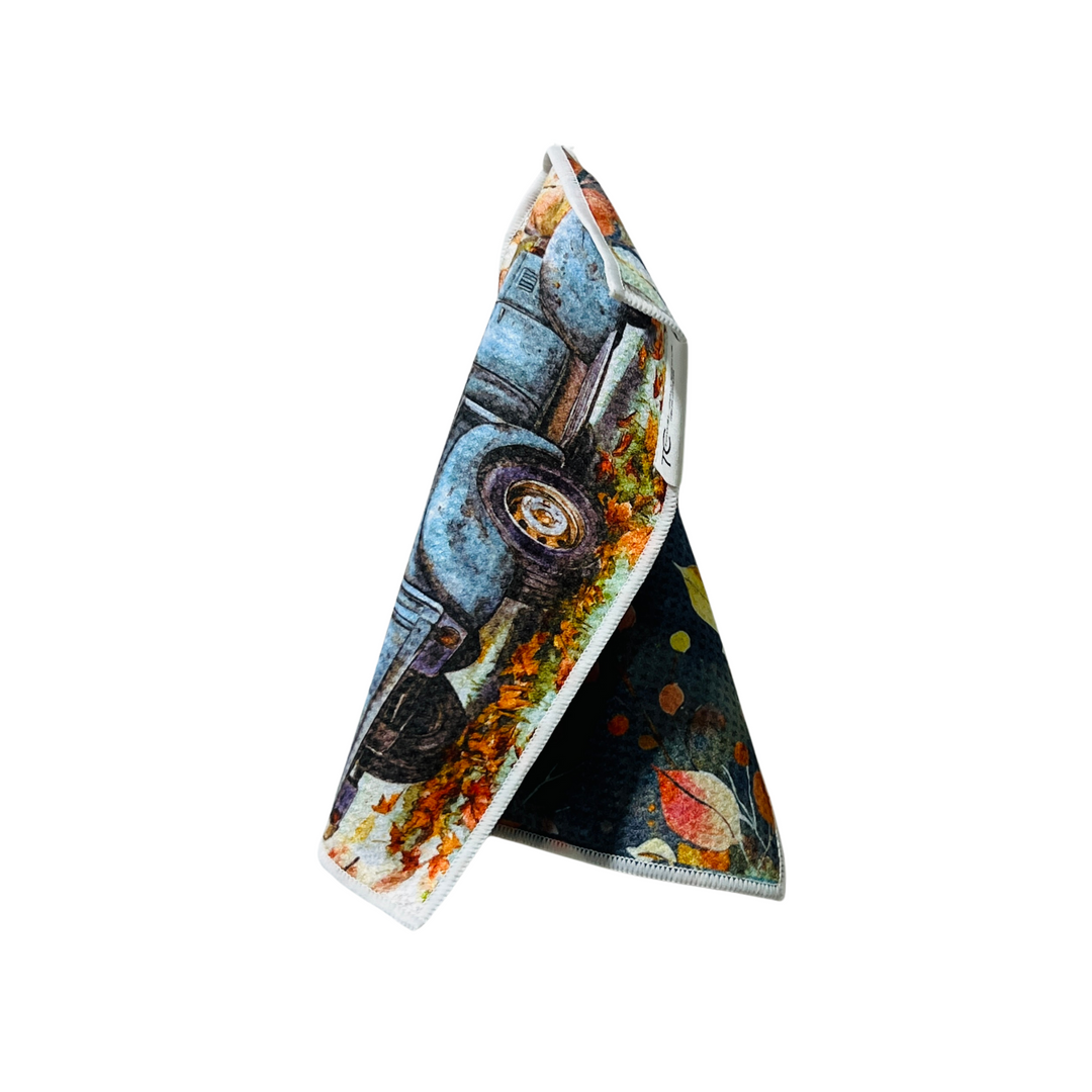 Little Blue Truck | Waffle Weave Microfiber Towels Kitchen & Bath Hand Towels Reversible Hand Towel | Towel Collective | Cody, WY