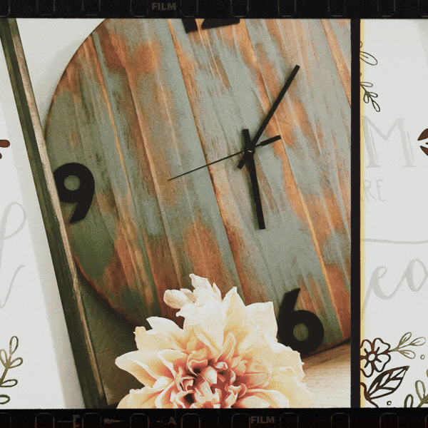 It's Like Clockwork | DIY Wooden Wall Clock Kit Decor Reversible Hand Towel | Towel Collective | Cody, WY