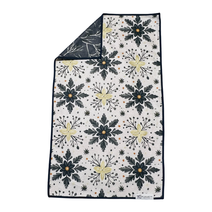 Snowflake & Birch | Waffle Weave Microfiber Towels Kitchen & Bath(November Subscription) Hand Towels Reversible Hand Towel | Towel Collective | Cody, WY