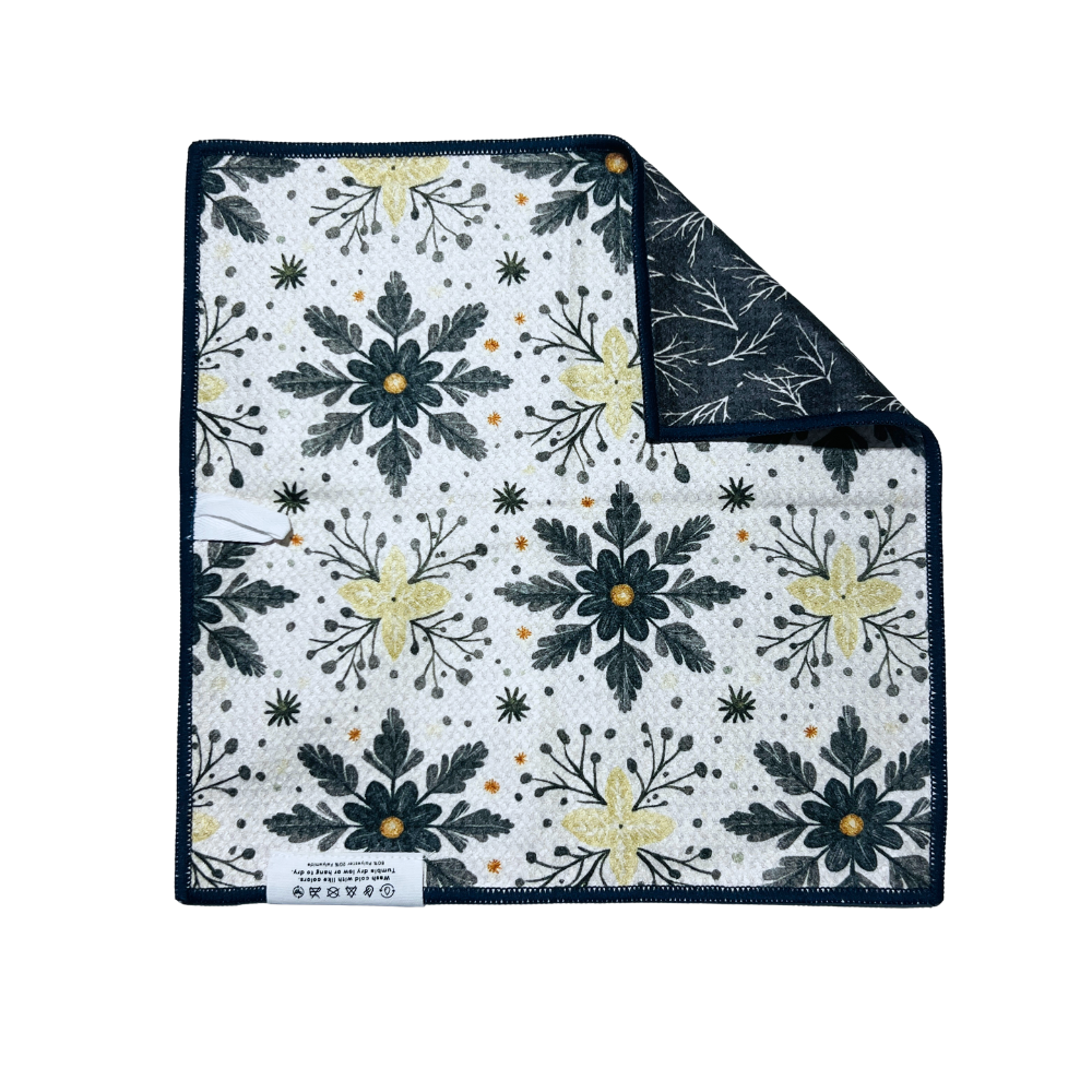 Snowflake & Birch | Waffle Weave Microfiber Towels Kitchen & Bath(November Subscription) Hand Towels Reversible Hand Towel | Towel Collective | Cody, WY