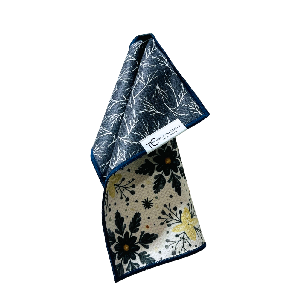 Snowflake & Birch | Waffle Weave Microfiber Towels Kitchen & Bath(November Subscription) Hand Towels Reversible Hand Towel | Towel Collective | Cody, WY