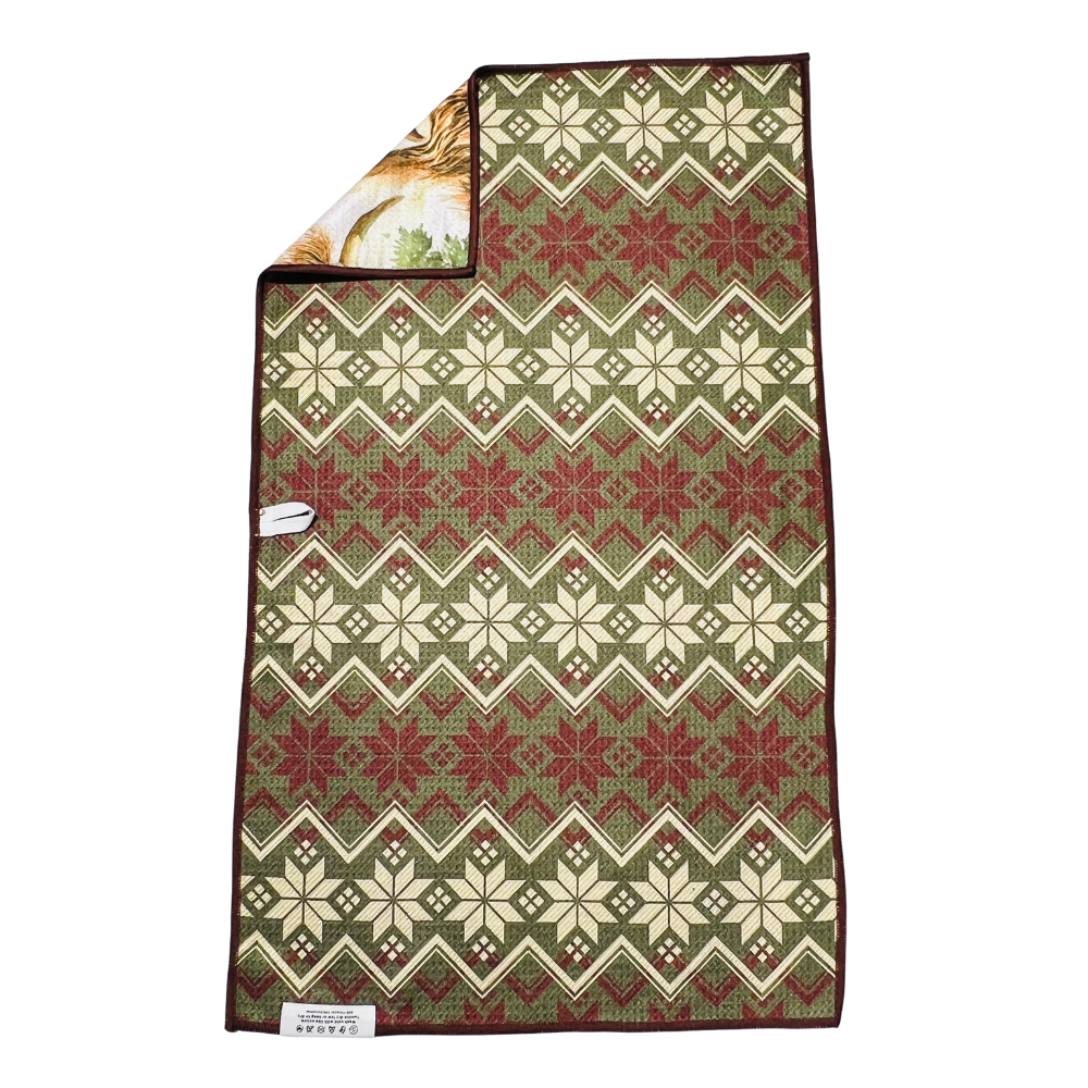 Highland Holiday | Waffle Weave Microfiber Towels Kitchen & Bath Hand Towels Reversible Hand Towel | Towel Collective | Cody, WY