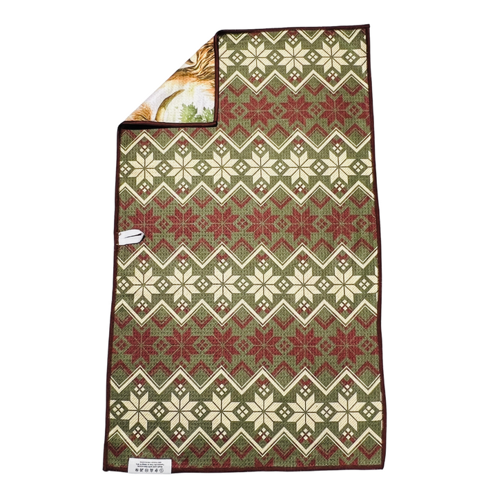 Highland Holiday | Waffle Weave Microfiber Towels Kitchen & Bath Hand Towels Reversible Hand Towel | Towel Collective | Cody, WY